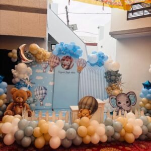 Baby Boy Hot Air Balloon Birthday Decoration